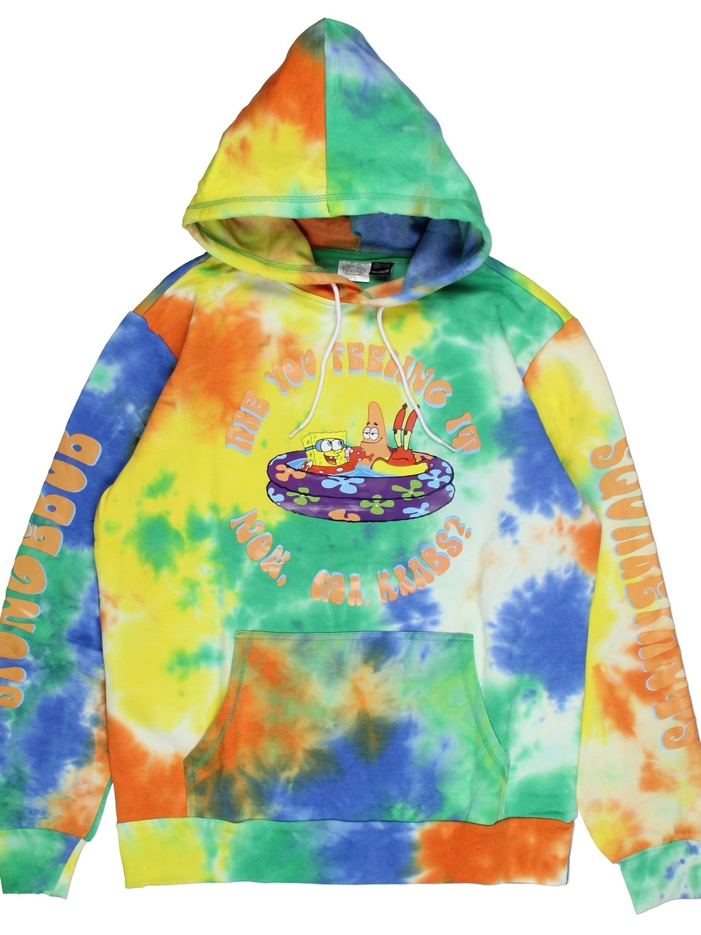 Tie-Dye SpongeBob & Patrick Hoodie - Multicolor